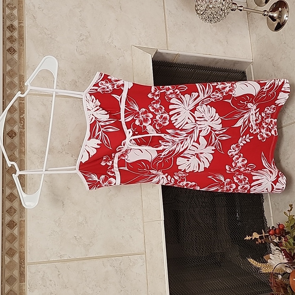 ❤️ Tropical RED/WHITE Sundress ❤️